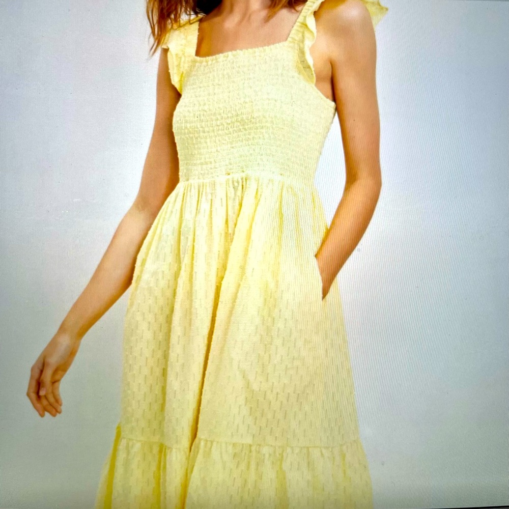 NWT. Super cute yellow dress from Loft. Size small.